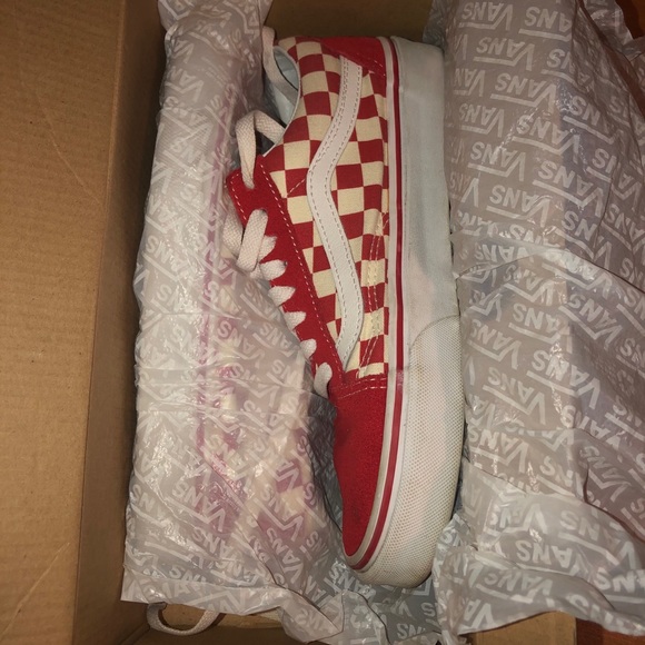 Vans old skool (Primary check) rng rd/w - Picture 1 of 4